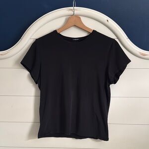 GAP Black Fitted Short Sleeve T-Shirt